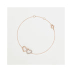 Bracelet “Never Without You” Diamonds 0.113/18 – 375/1000 Rose Gold
