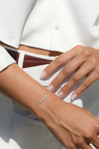 "Bunbury" bracelet D 0.17/38 - 375/1000 White Gold