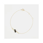 "Cayagan" Bracelet D 0.033/6 &amp; Sa0.5/2 - 375/1000 Yellow Gold