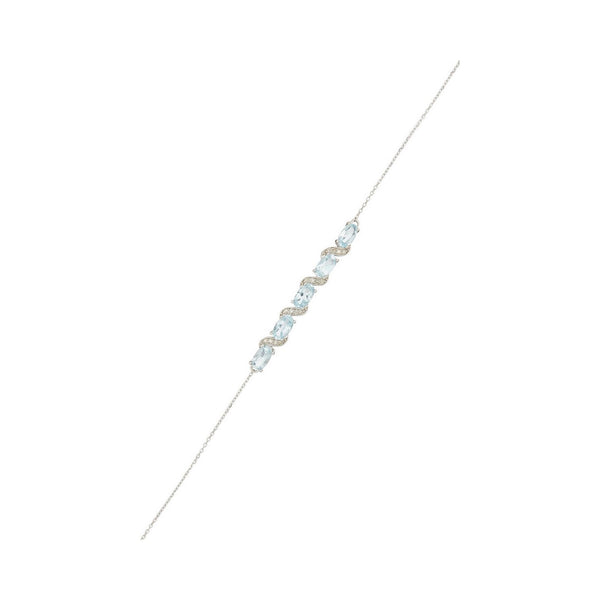 Bracelet "Adelaide" D 0,09/16 Bt 1,75/5 - Or Blanc 375/1000