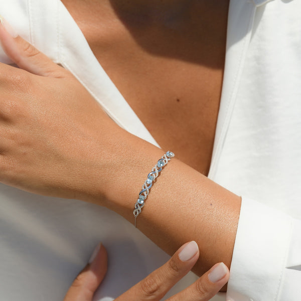 Pulsera "Launceston" D 0.42/85 Bt0 2.8/4 - Oro blanco 375/1000