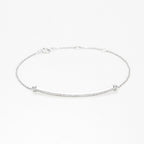 “Diamond Line” Bracelet D0.21/47 – 375/1000 White Gold