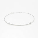 Bracelet "Ligne De Diamants" D0,21/47 - Or Blanc 375/1000