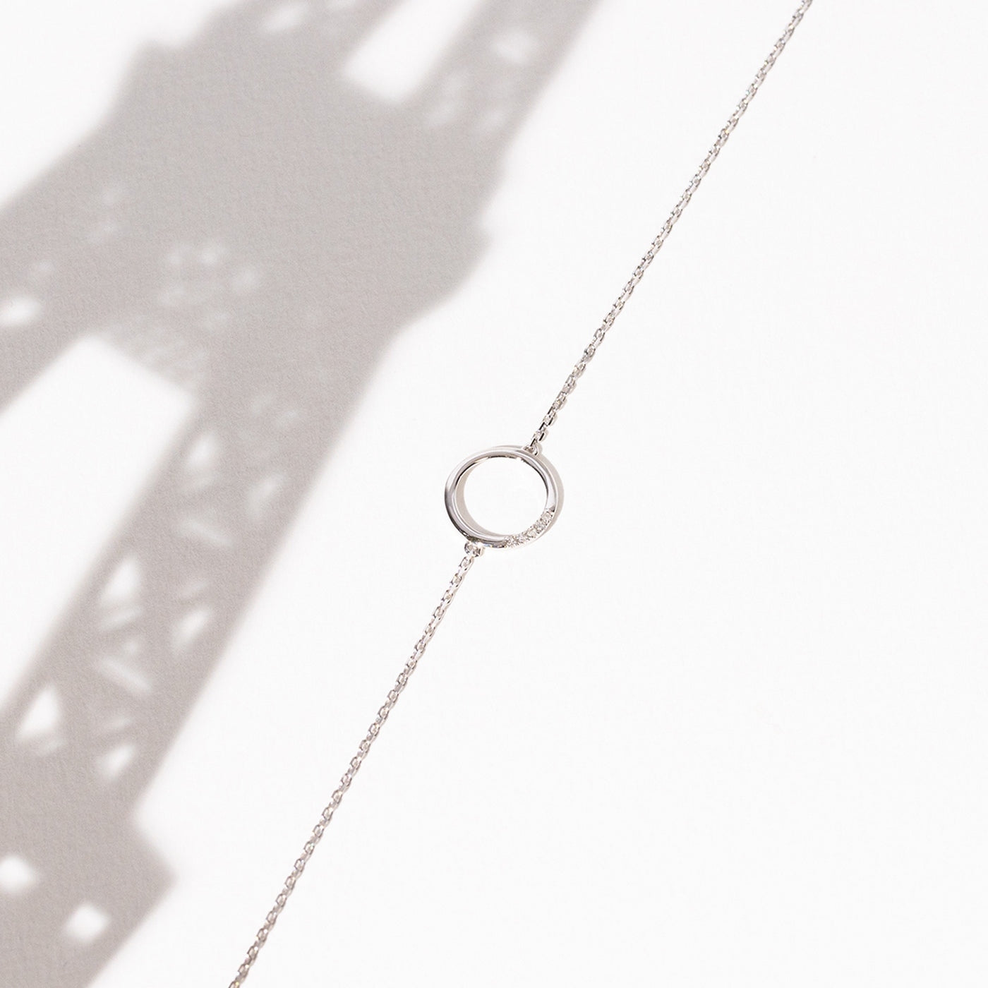 Pulsera "Círculo" D0.02/5 - Oro blanco 375/1000