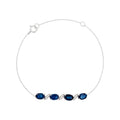 Bracelet "Baru" D 0,050/9 Saphir 2,72 - Or Blanc 375/1000