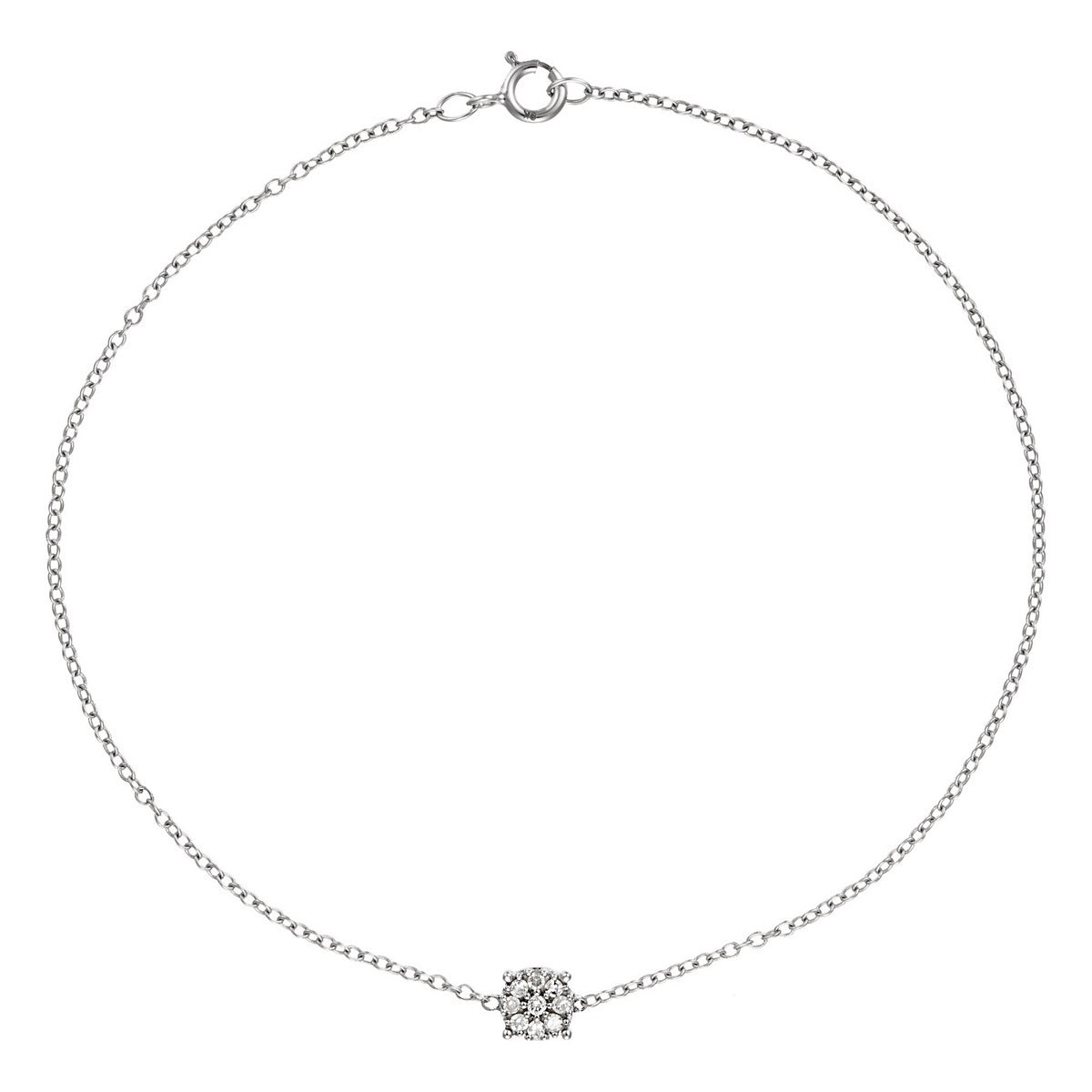 Pulsera "Simply Diamonds" D0.05Ct/9 - Oro blanco