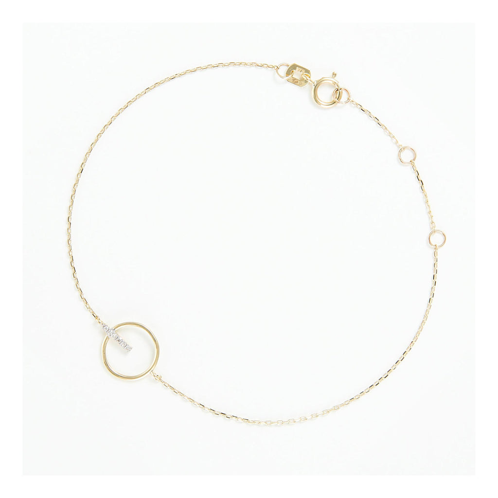 Bransoletka "Barette Encerclée" z diamentem 0,02 ct/6