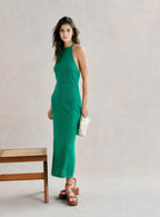 RAQUEL BACKLESS KNITTED DRESS PETITE MENDIGOTE