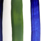 Small Oil Bottle - Blue & Green Linhas