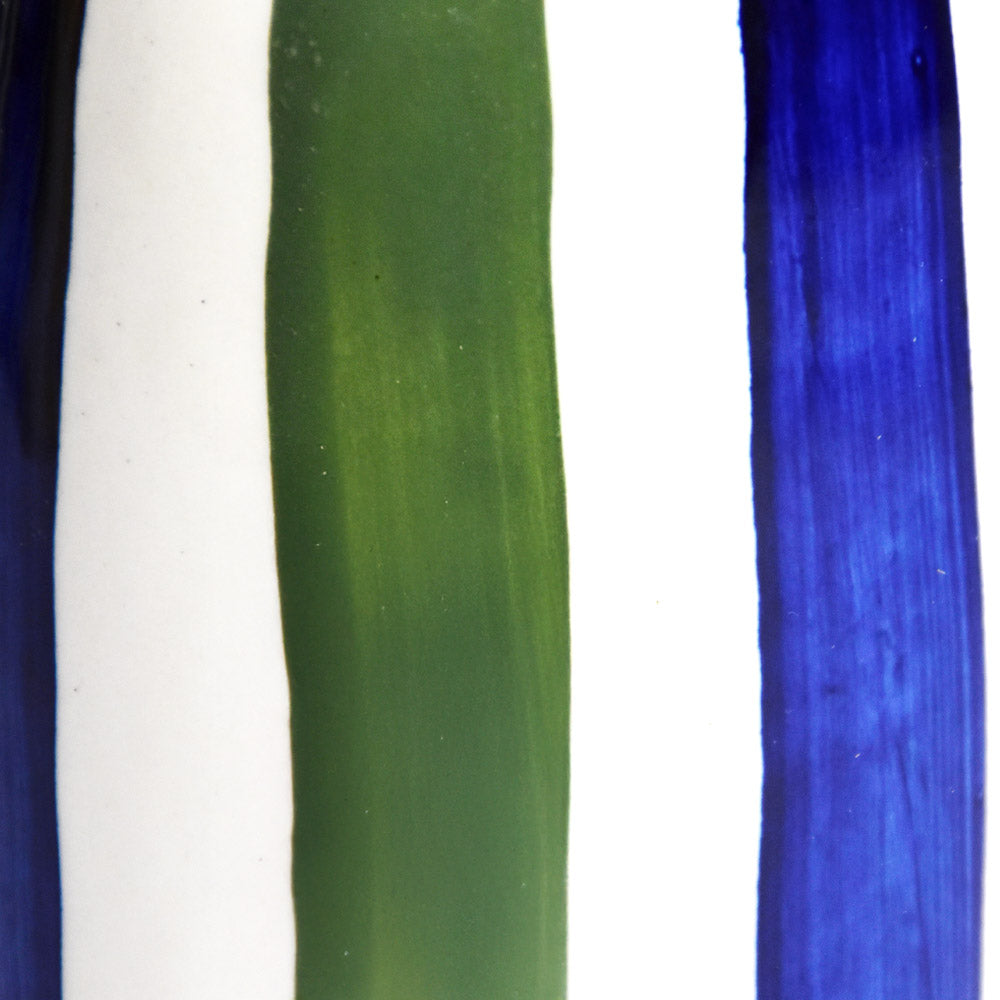 Small Oil Bottle - Blue & Green Linhas