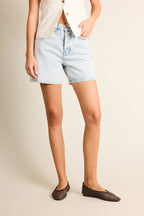 Short En Jean Bleached - Femme