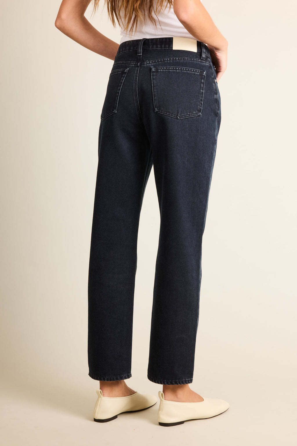 Klassiske Lige Jeans Noir V2 - Dame