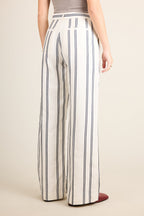Pantaloni Palazzo Leggeri a Righe - Donna