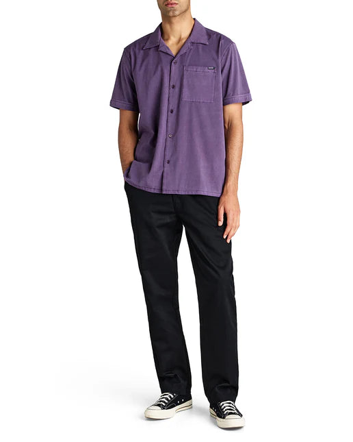 Remi Garment Dye Shirt - Navy Cosmos