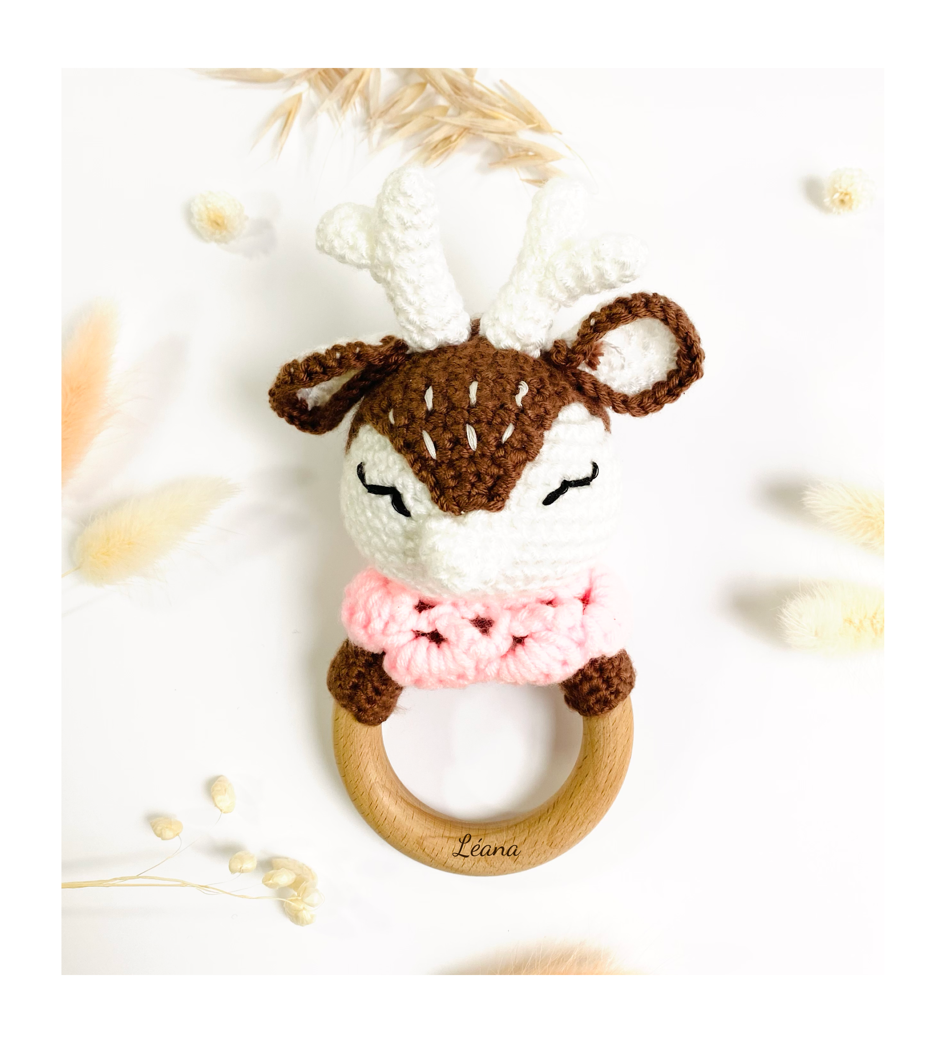 Maé The Personalized Crochet Rattle