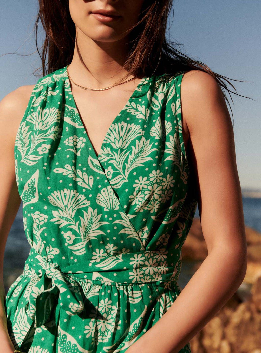 Rey Seashell Short Dress - Jade