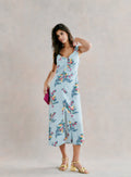 RIOJA LONG FLORAL DRESS PETITE MENDIGOTE 