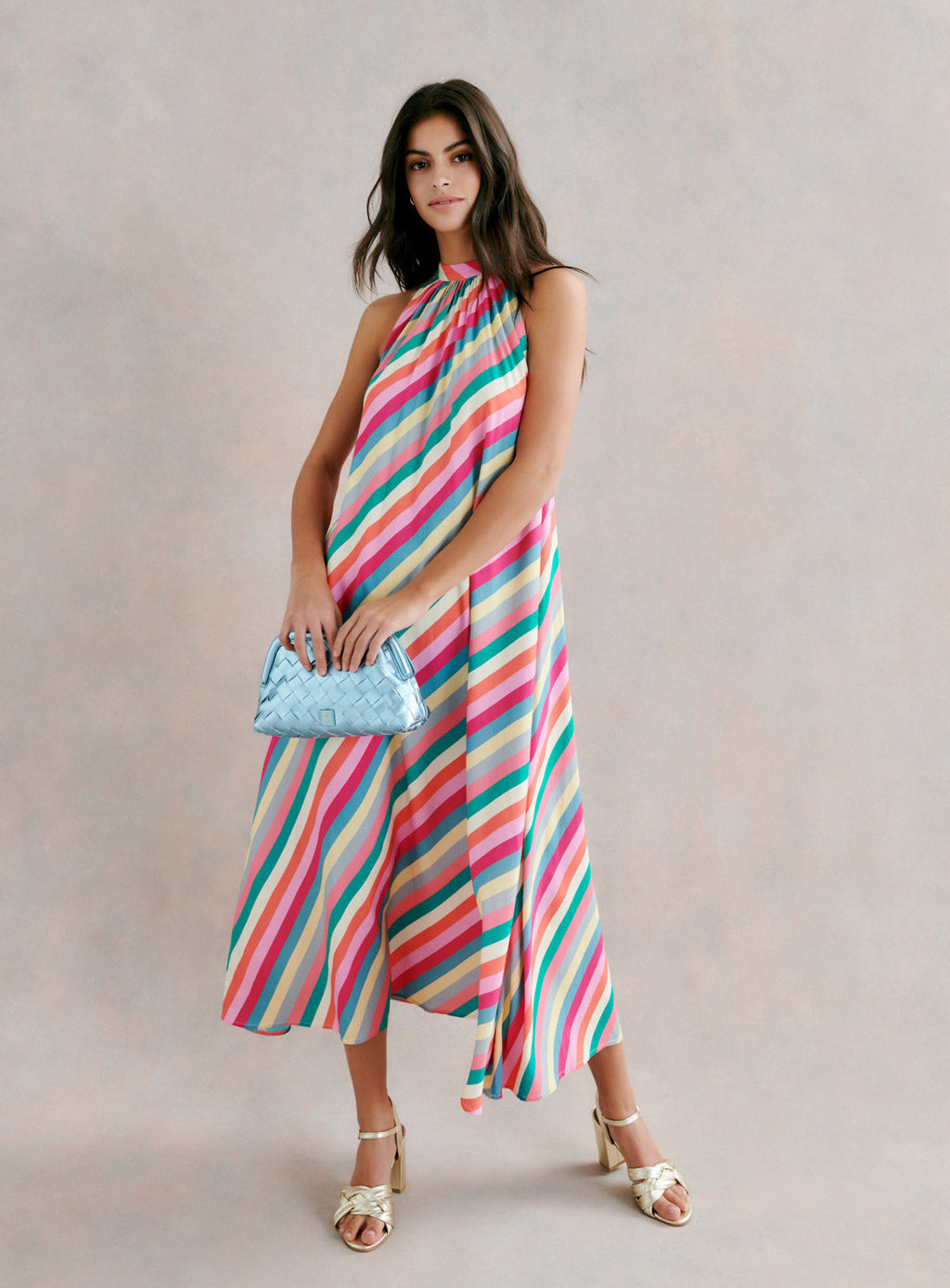 RIYU COLORFUL LONG DRESS PETITE MENDIGOTE