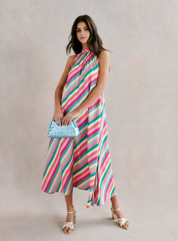 RIYU COLORFUL LONG DRESS PETITE MENDIGOTE
