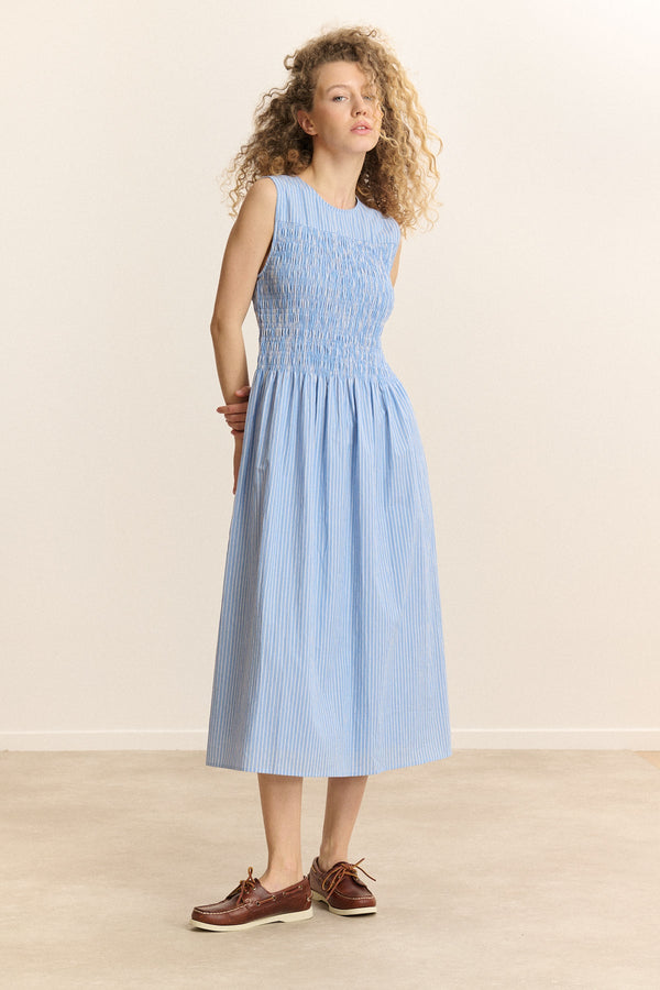 Vestido capuchina - Azul