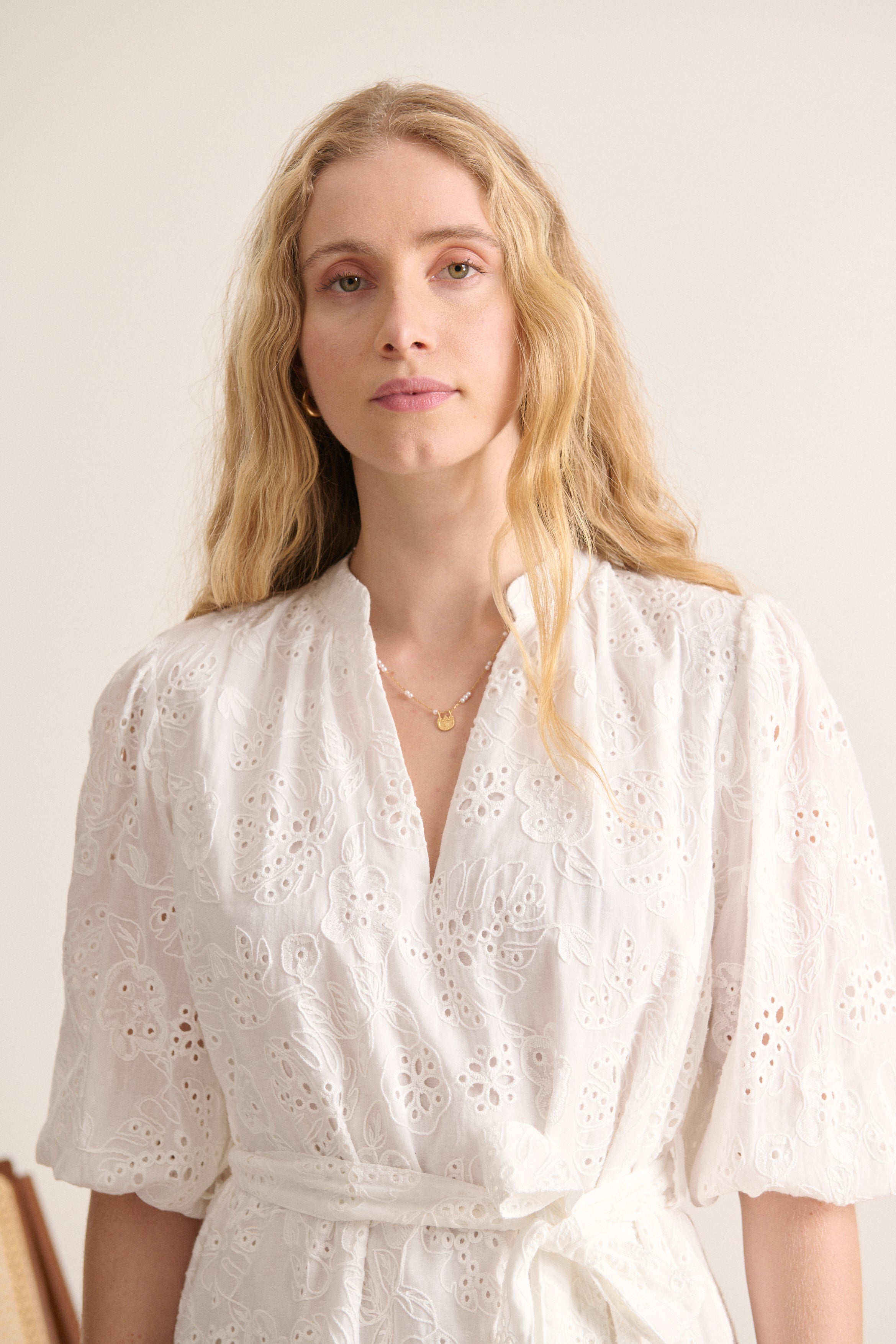 Valerie Dress - Ecru