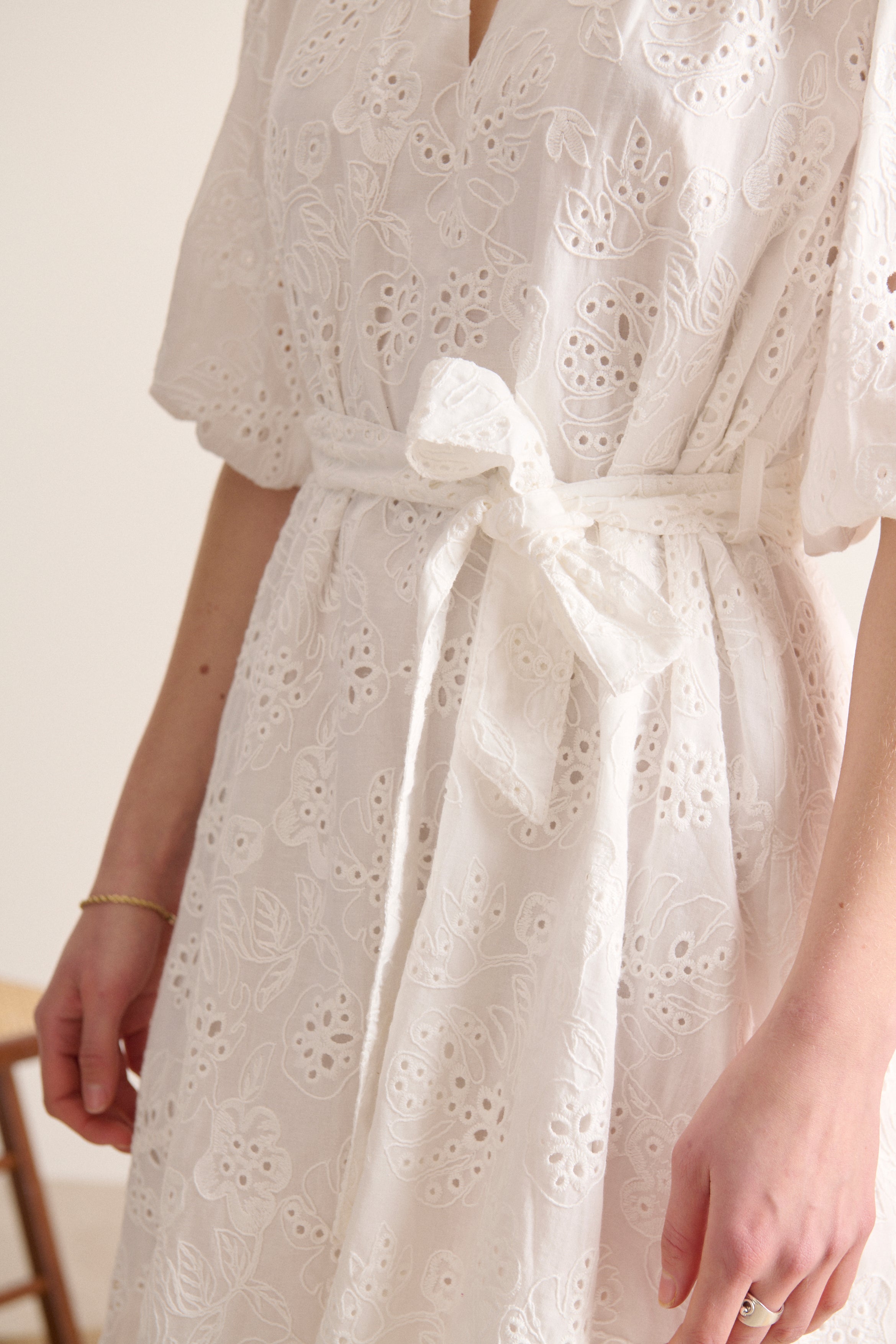Valerie Dress - Ecru
