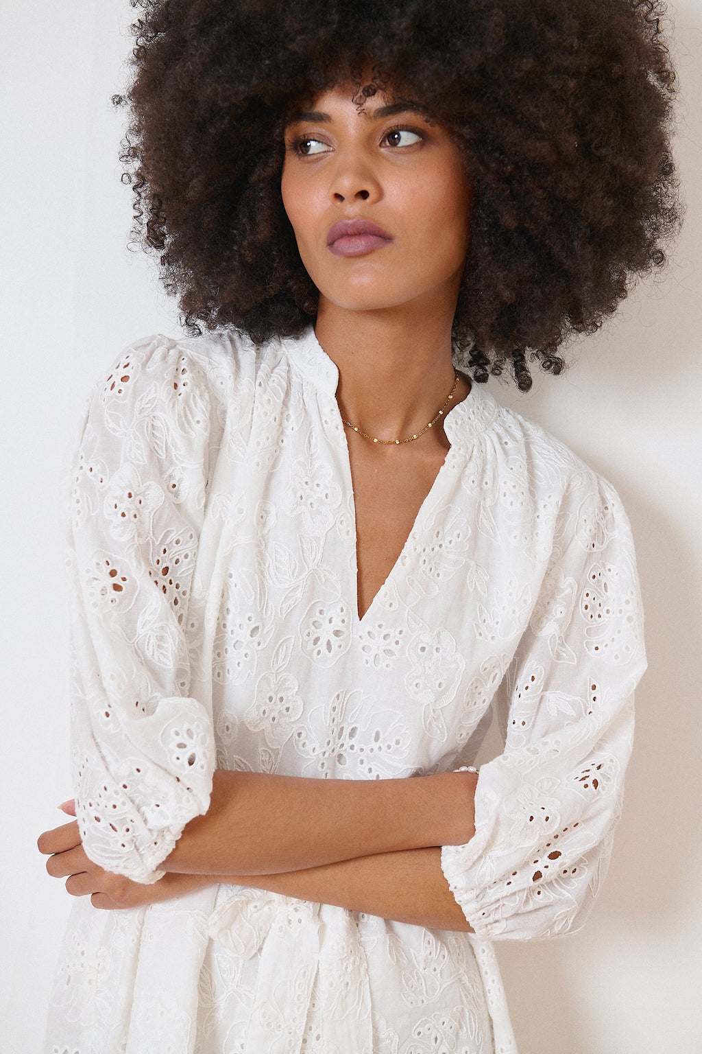 Valerie Dress - Ecru