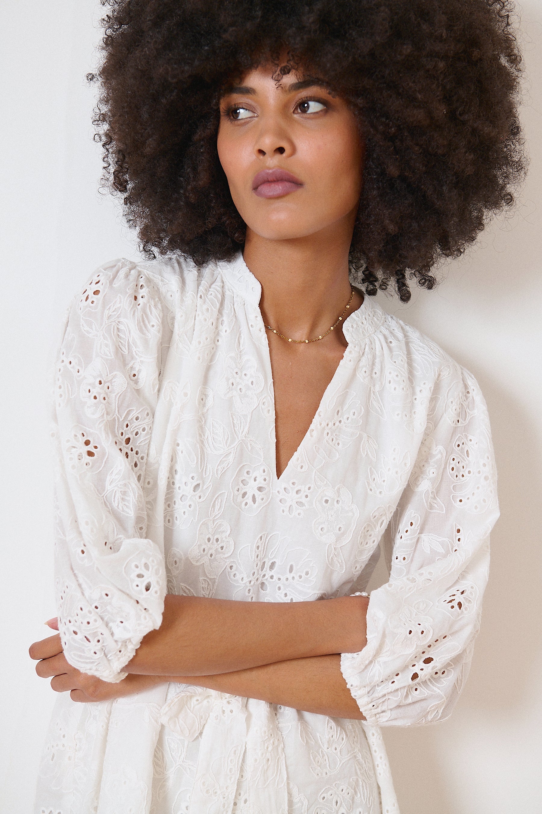 Valerie Dress - Ecru