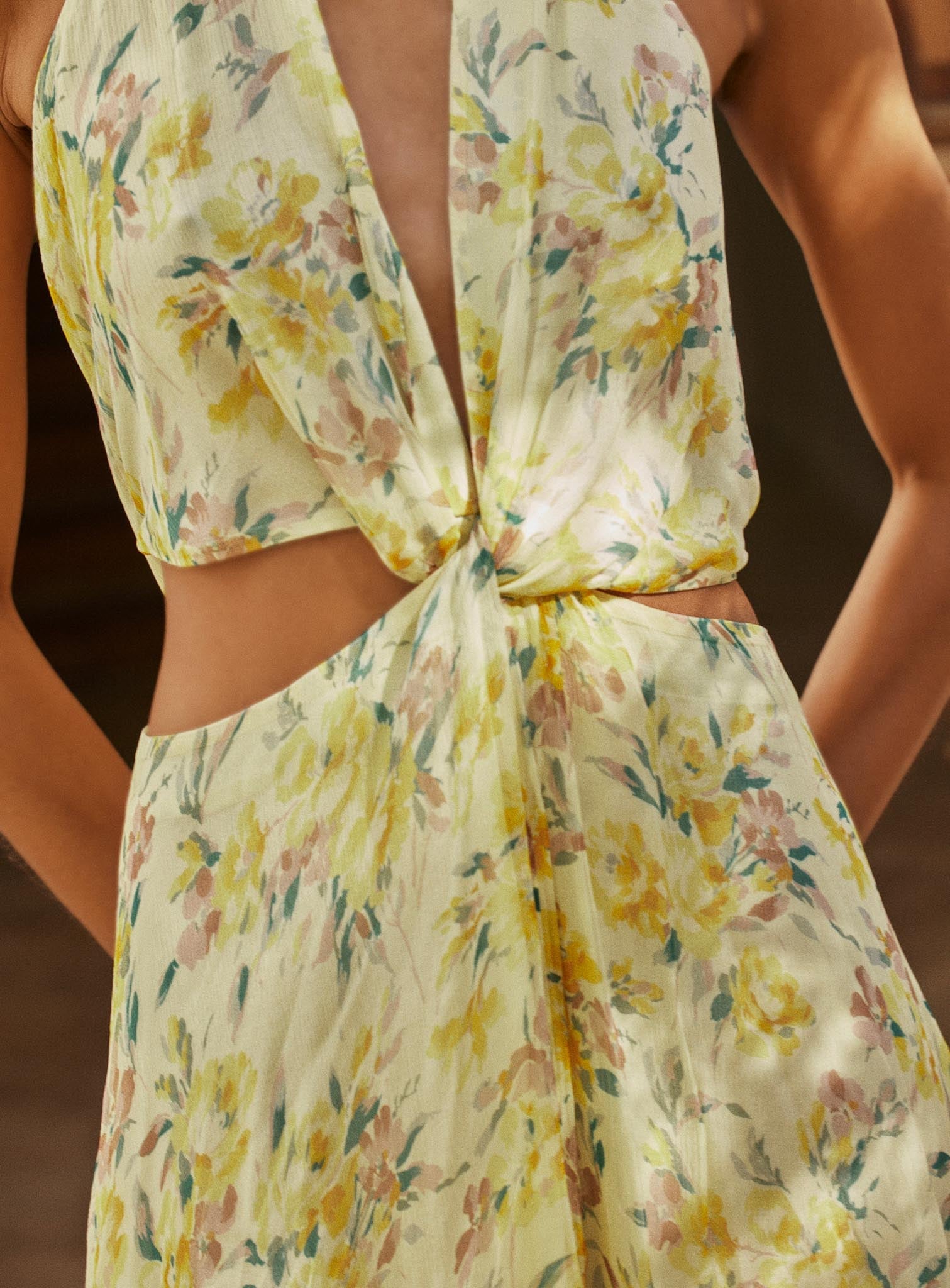 Vestido Louise de Seda - Flor