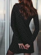 Robe Mini Galaxy Dots Manches Longues