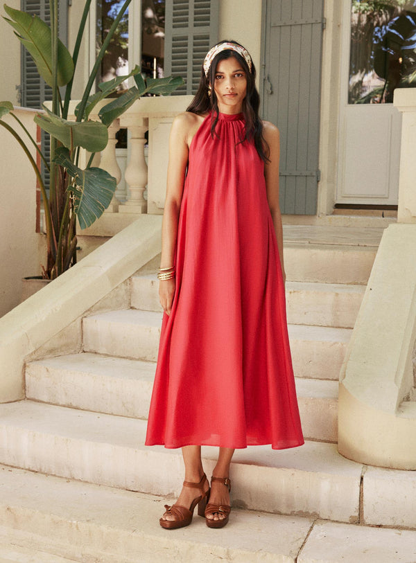 Riyu Dress - Fuchsia
