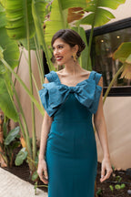 Robe Rosabelle - Bleu Pétrole