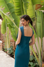 Robe Rosabelle - Bleu Pétrole