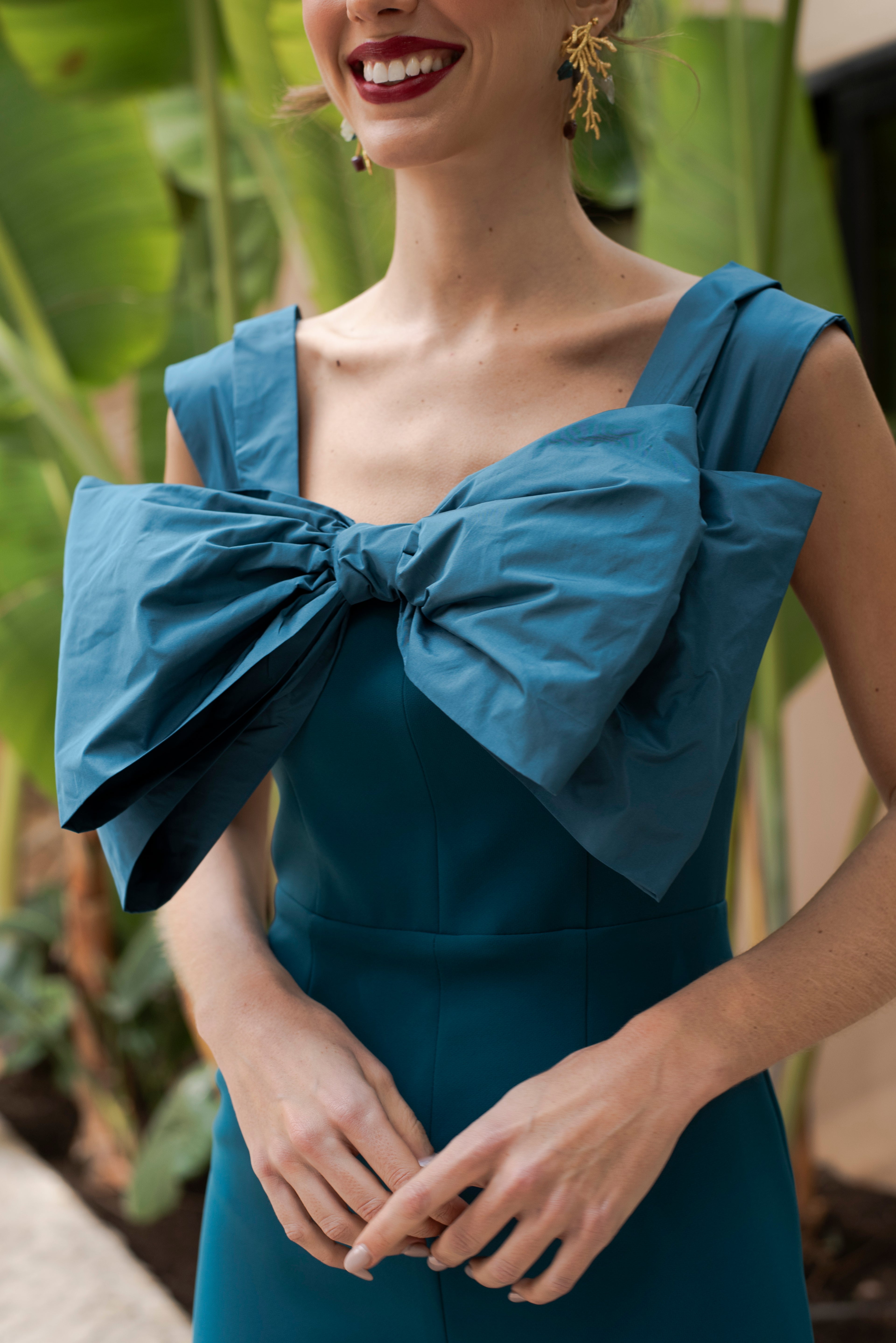 Robe Rosabelle - Bleu Pétrole