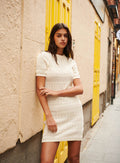 ROSALYNN SHORT KNITTED DRESS PETITE MENDIGOTE
