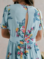 VESTIDO CORTO RUDY FLORAL CUELLO PICO PETITE MENDIGOTE