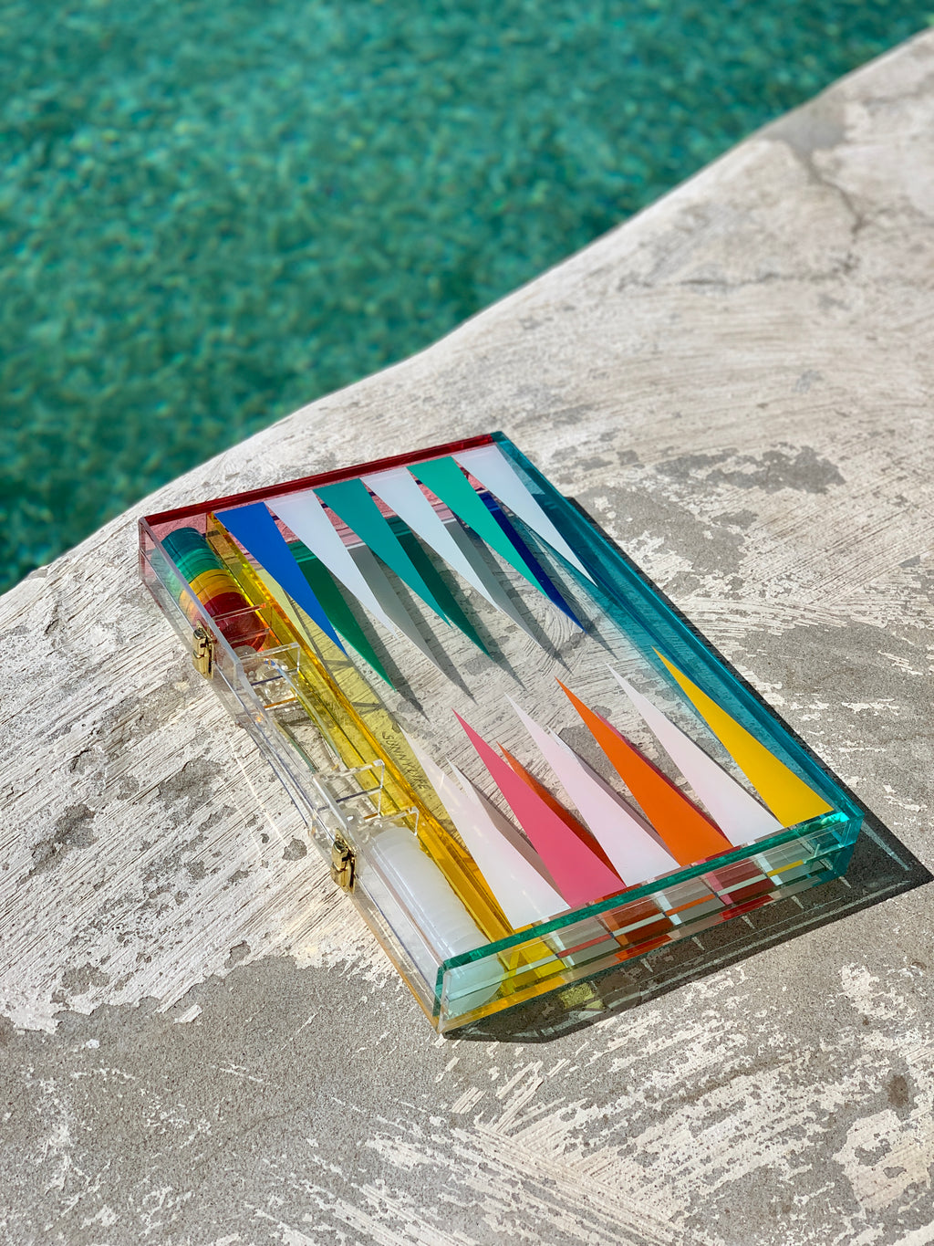 Jeu De Société Backgammon En Lucite