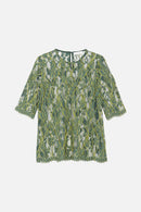 Top de encaje marcial - Verde