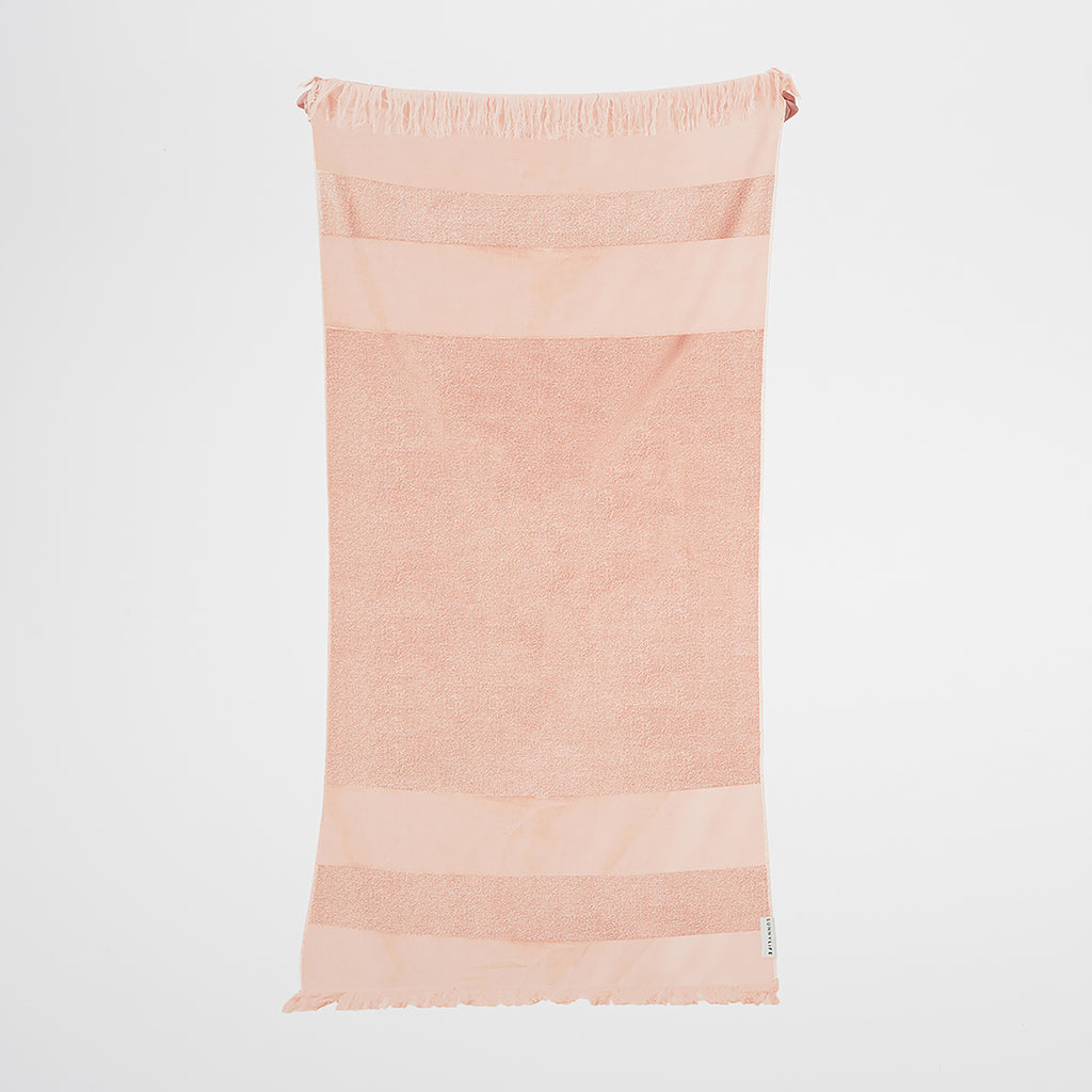Toalla de playa Summer Stripe - Salmón