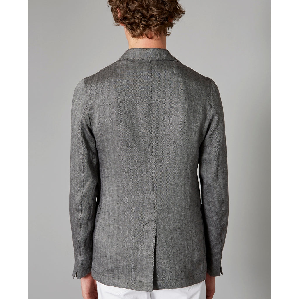 Tlg Veste Lightest Jkt Itl Li Hrringbne - Black/Grey