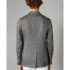 Tlg Veste Lightest Jkt Itl Li Hrringbne - Black/Grey
