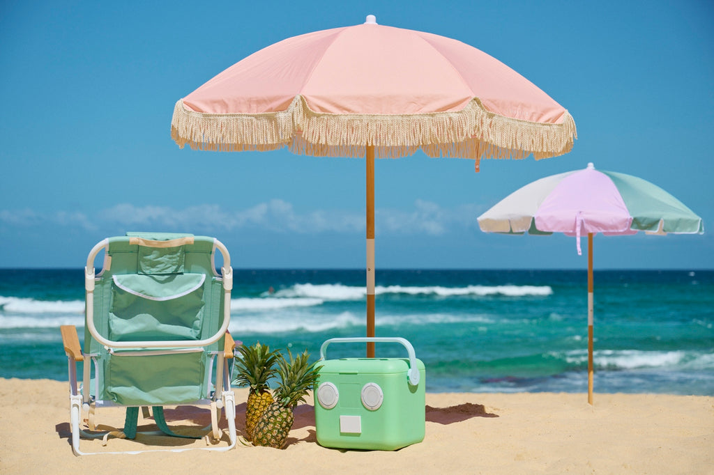 Parasol de Plage De Luxe - Saumon
