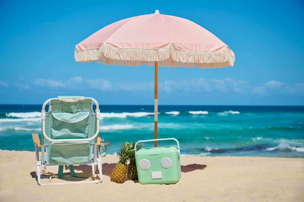 Parasol de Plage De Luxe - Saumon