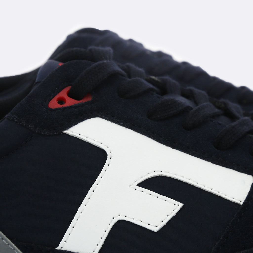 Navy Blue Running Shoes in Recycled Polyester & PU - Elm Model - Unisex
