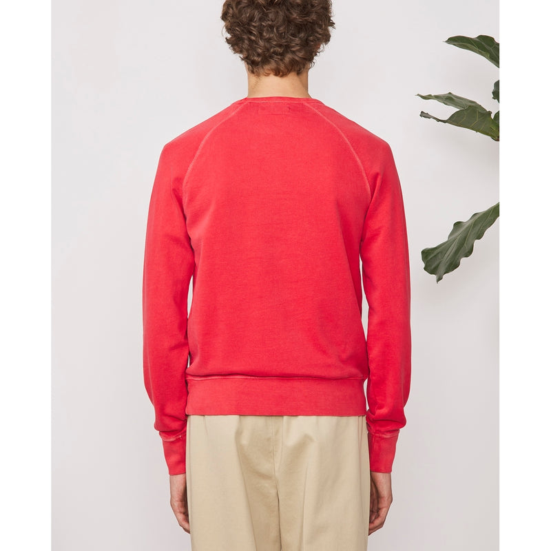 Sweat Chris Ls Pgmt Dye Fleece - Poppy Red