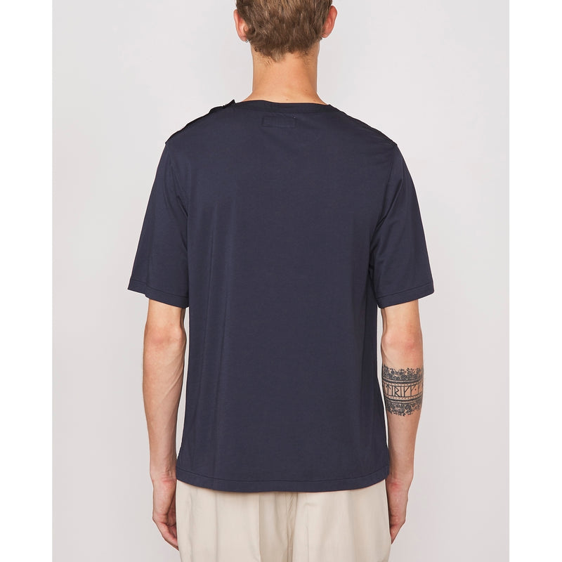 Tee Shirt Armin Ice Touch Contrst Collar - Dark Navy