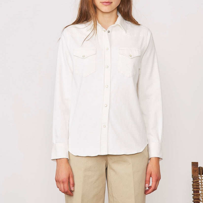 Chemise Livia Itl Cotton Twill - White