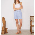 Short Georgia Sht Itl Pce Dye Co Pop - Baby Blue