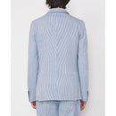 Tlg Veste Leon Jkt Jap Cot Hemp Hickory - White/Indigo