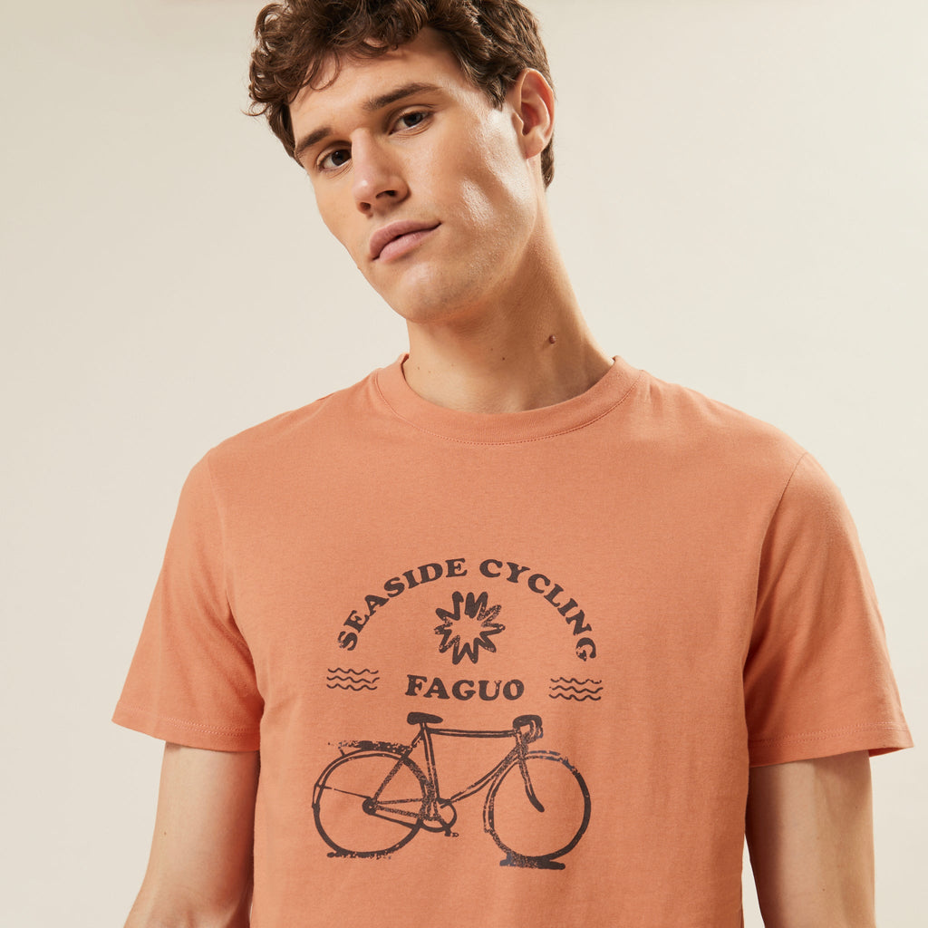 Short-Sleeve T-Shirt - Arcy - Orange - Men